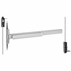 Von Duprin 3347A/3547A Concealed Verticle Rod Exit Device for Narrow Stile Doors - Polished Chrome