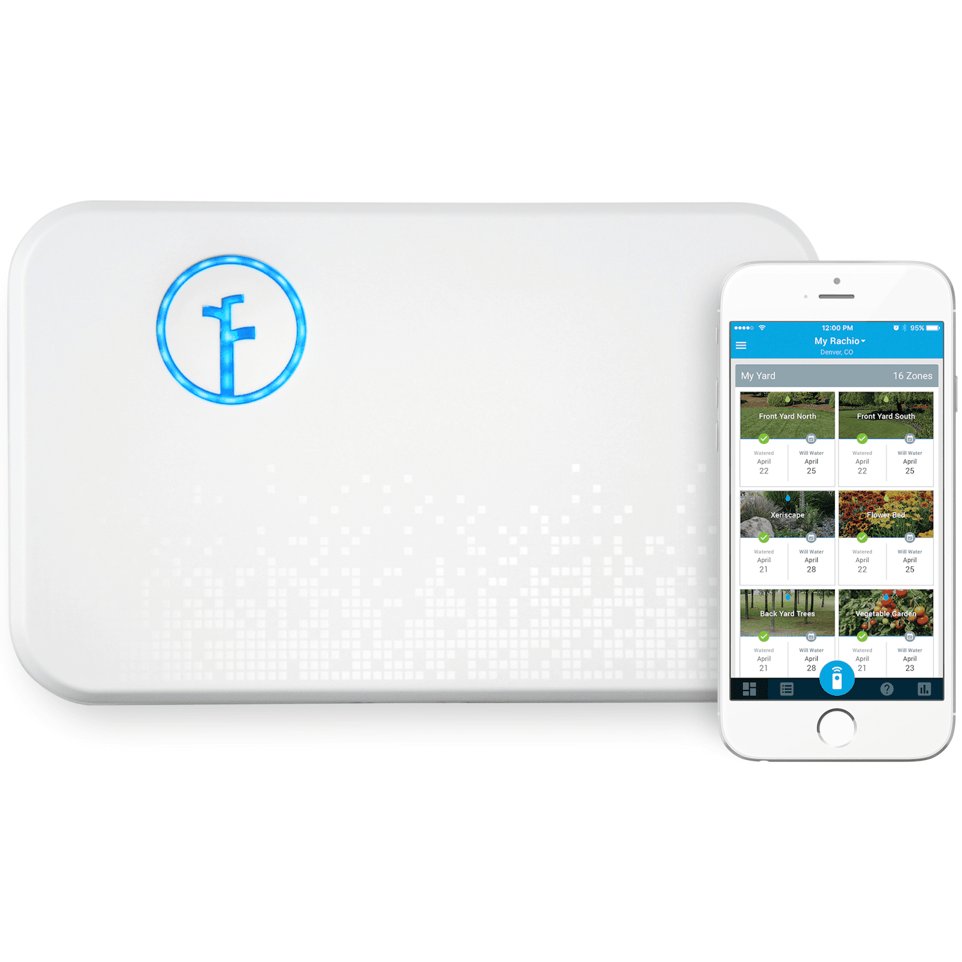 16ZULWCPRO Rachio Smart Sprinkler Controller (for 16 Zones)
