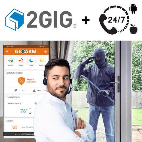 2GIG Burglary Intrusion Interactive Home Alarm Monitoring Services