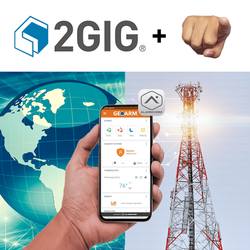 2GIG Dual-Path DIY Interactive Home Security