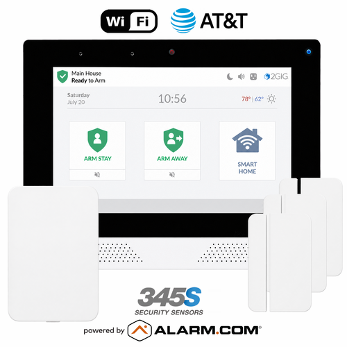 2GIG-EDGE-345S-DPLTEA - 2GIG EDGE Dual-Path Wi-Fi/Cellular AT&T LTE Wireless 345S Security System (Powered by Alarm.com)