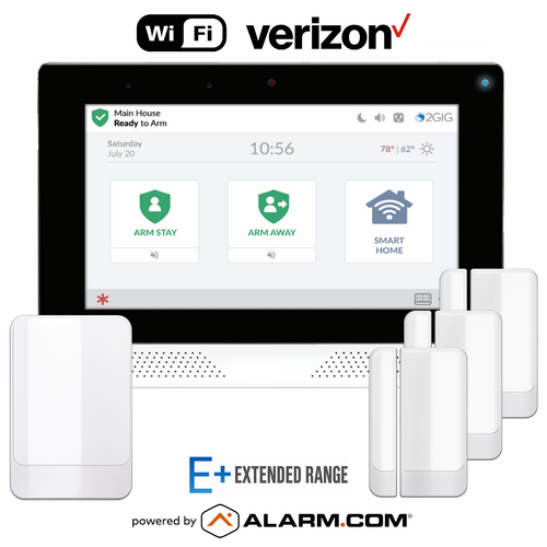 2GIG-EDGE-EPLUS-DPLTEV - 2GIG EDGE Dual-Path Wi-Fi/Cellular Verizon LTE Wireless E+ Series Security System (Powered by Alarm.com)