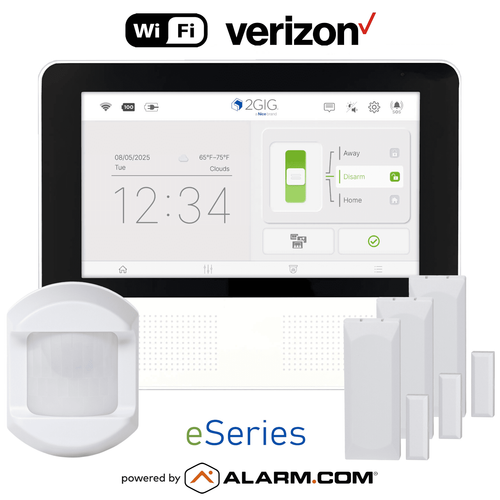 2GIG GC Touch Dual-Path Wi-Fi/Cellular Verizon LTE Wireless Security System (Powered by Alarm.com)