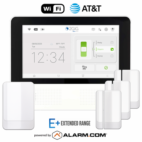 2GIG-GCTOUCH-EPLUS-DPA - 2GIG GC Touch Dual-Path Wi-Fi/Cellular AT&T LTE Wireless E+ Series Security System (Powered by Alarm.com)