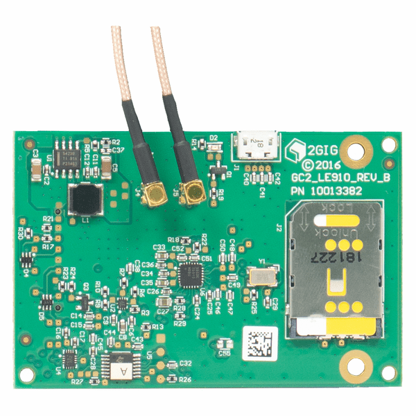 2GIG-LTEA-A-GC2 - 2GIG Cellular AT&T LTE Alarm.com Alarm Communicator (for GC2/GC2e Control Panels)