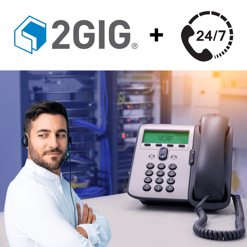2GIG PRO Basic Non-Interactive Digital VoIP-Line Home Security