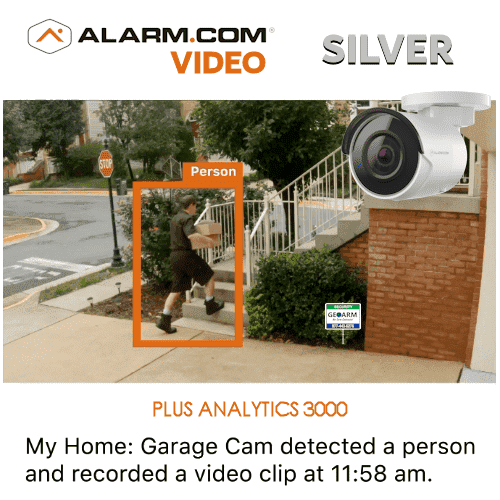 2GIG Home Silver Video Surveillance Services (Powered by Alarm.com App)