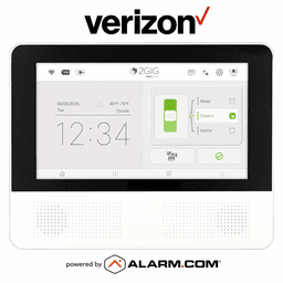 2GIG-TOUCH-NA-VA - 2GIG GC Touch Wireless Touchscreen Control Panel (Built-In Alarm.com Cellular Verizon LTE Communicator)