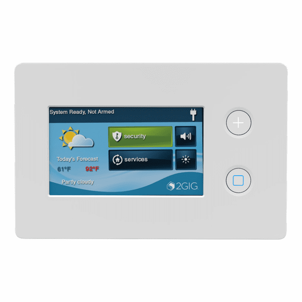 2GIG-TS2-E - 2GIG Wireless Secondary Touchscreen Alarm Keypad (for 2GIG GC2e Panel)