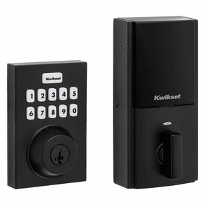 98935-007 - Kwikset HC620 CNT Home Connect 620 Contemporary Keypad Connected Smart Lock with Z-Wave Plus 700-Chipset (in Iron Matte Black Finish)