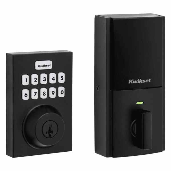98935-007 - Kwikset HC620 CNT Home Connect 620 Contemporary Keypad Connected Smart Lock with Z-Wave Plus 700-Chipset (in Iron Matte Black Finish)