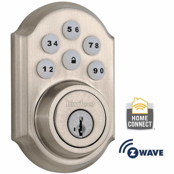 99100-005 - Kwikset Z-Wave SmartCode Wireless Deadbolt (Satin Nickel)