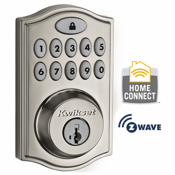 99140002 Kwikset ZWave Wireless Deadbolt (Satin Nickel)