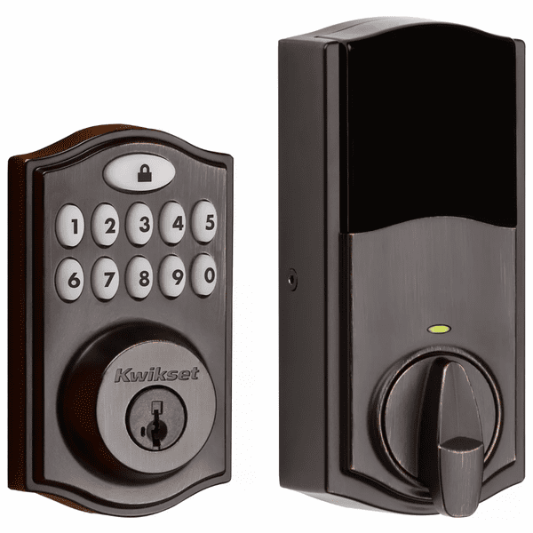 99140-024 - Kwikset SmartCode 914 Door Deadbolt with Z-Wave Plus 500-Chipset (in Venetian Bronze Finish)