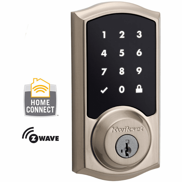 99160-002 - Kwikset Z-Wave Wireless Touchscreen Deadbolt (Satin Nickel)