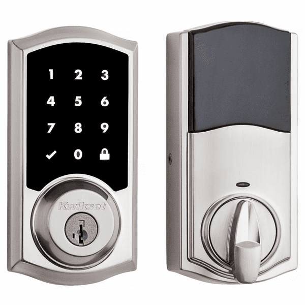 99160-020 - Kwikset SmartCode 916 Touchscreen Door Deadbolt with Z-Wave Plus 500-Chipset (in Satin Nickel Finish)