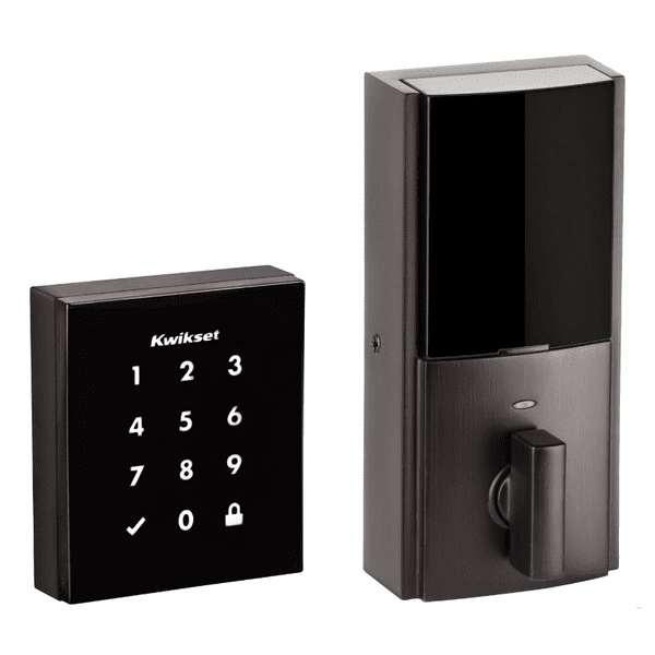 99540-002 - Kwikset Obsidian Keywayless Electronic Touchscreen Smart Door Deadbolt with Z-Wave Plus 500-Chipset (in Venetian Bronze Finish)