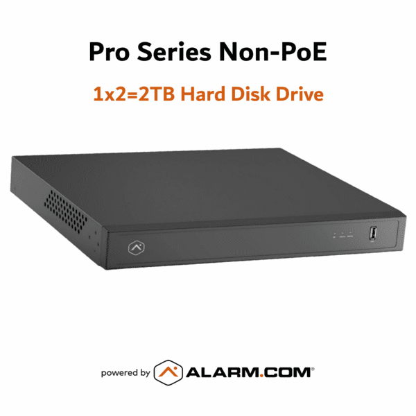 ADC-CSVR2000P-1X2TB - Alarm.com Pro Series Non-PoE Commercial Business Stream Video Recorder (1x2=2TB Hard Disk Drive)