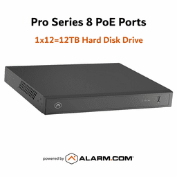 ADC-CSVR2108P-1x12TB - Alarm.com Pro Series 8 Built-In PoE Ports