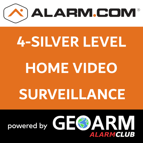 Add-On Alarm.com 4 Home Silver Video Surveillance Services