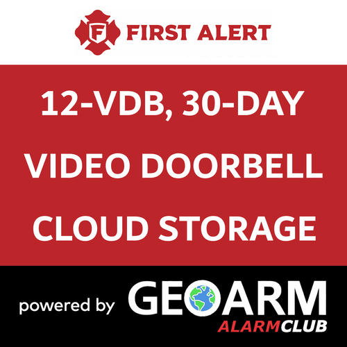 Add-On First Alert 12 Video Doorbell Services with 30-Days Storage (Powered by TC2 App)