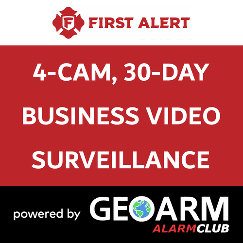 Add-On First Alert 4 Business Security Camera Services with 30-Days Storage (Powered by TC2 App)