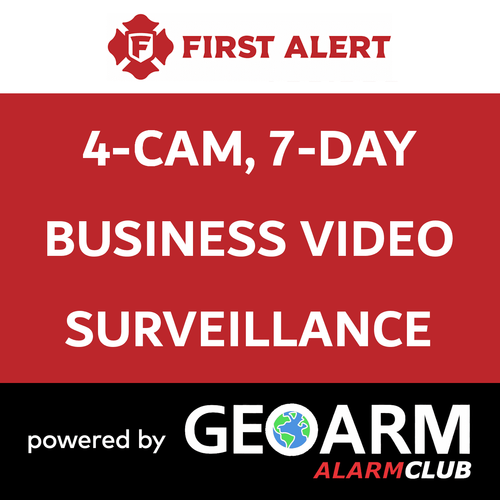Add-On First Alert 4 Business Security Camera Services with 7-Days Storage (Powered by TC2 App)