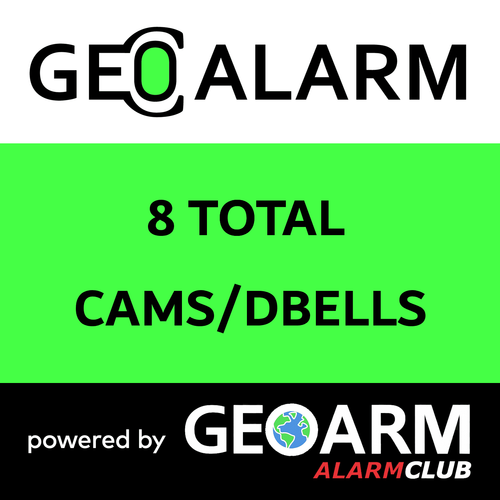 Add-On GeoAlarm 8 Total Security Cameras/Doorbells (Powered by GeoAlarm App)