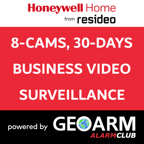 Add-On Honeywell 8 Business Security Camera Services with 30-Days Storage (Powered by TC2 App)