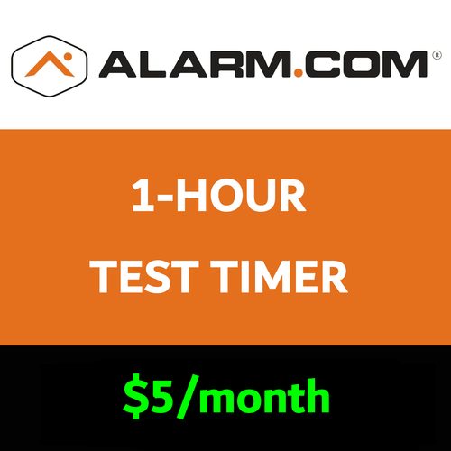Alarm.com 1-Hour Test Timer Services (for Compatible Brands)