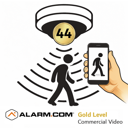 Alarm.com 44 Standalone Gold Business Security Camera Services (Powered by Alarm.com App)