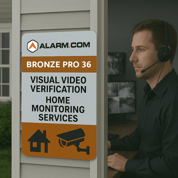Alarm.com Bronze Pro 36 Visual Video Verification Home Monitoring Services