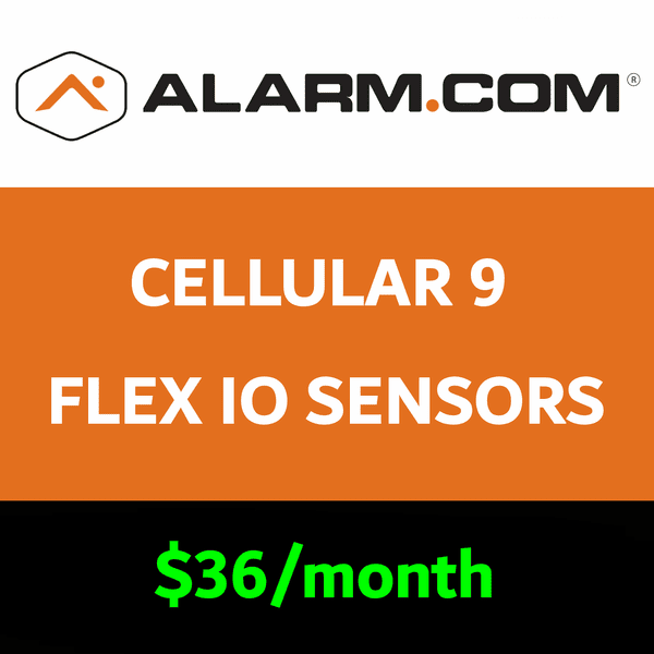Alarm.com Cellular Flex IO Services (for 9 Sensors)