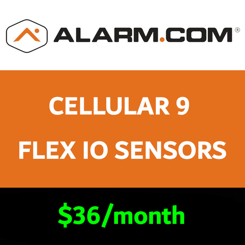 Alarm.com Cellular Flex IO Services (for 9 Sensors)