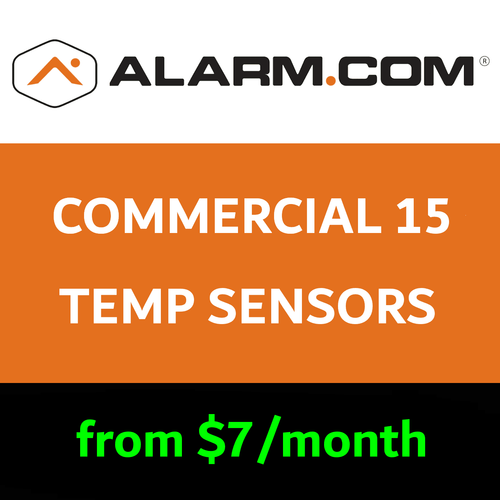 Alarm.com Commercial Temperature Sensor Monitoring (Up to 15 Sensors)