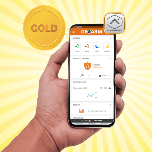 Alarm.com DIY Dual-Path Gold Interactive Home Alarm Monitoring Services (Powered by Alarm.com App)