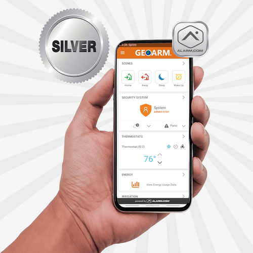 Alarm.com DIY Dual-Path Silver Interactive Home Alarm Monitoring Services (Powered by Alarm.com App)