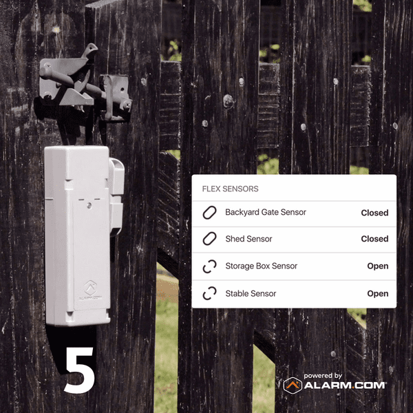 Alarm.com 5 Standalone Cellular Flex IO Sensor Services (Powered by Alarm.com App)