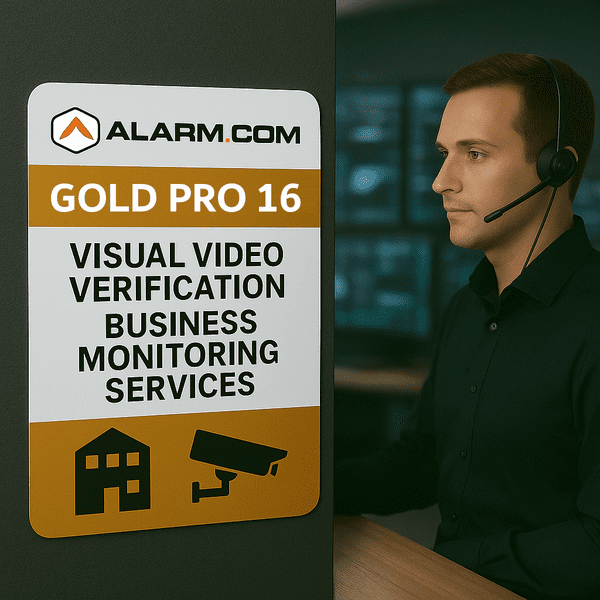 Alarm.com Gold Pro 16 Visual Video Verification Business Monitoring Services
