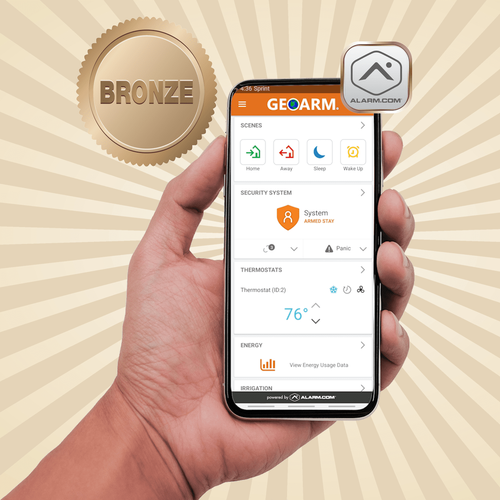 Alarm.com PRO Cellular Bronze Interactive Home Alarm Monitoring Services (Powered by Alarm.com App)