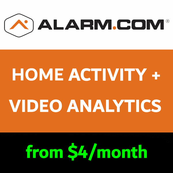 Alarm.com Residential Activity Video Analytic Services Plus