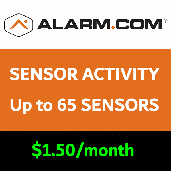 Alarm.com Sensor Activity When System is Disarmed (Up to 65 Sensors)