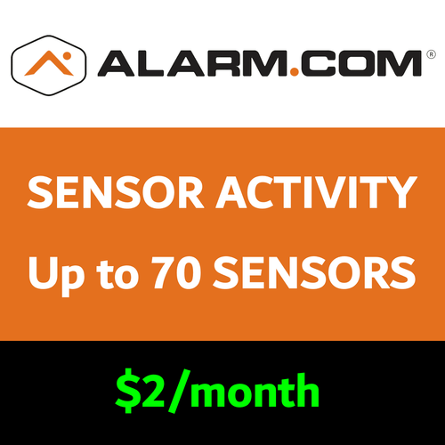 Alarm.com Sensor Activity When System is Disarmed (Up to 70 Sensors)