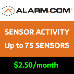 Alarm.com Sensor Activity When System is Disarmed (Up to 75 Sensors)