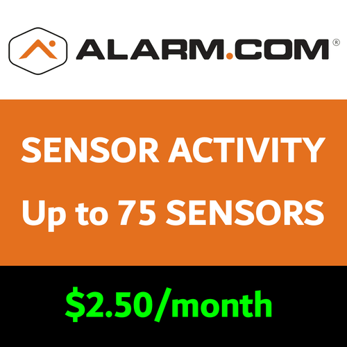 Alarm.com Sensor Activity When System is Disarmed (Up to 75 Sensors)