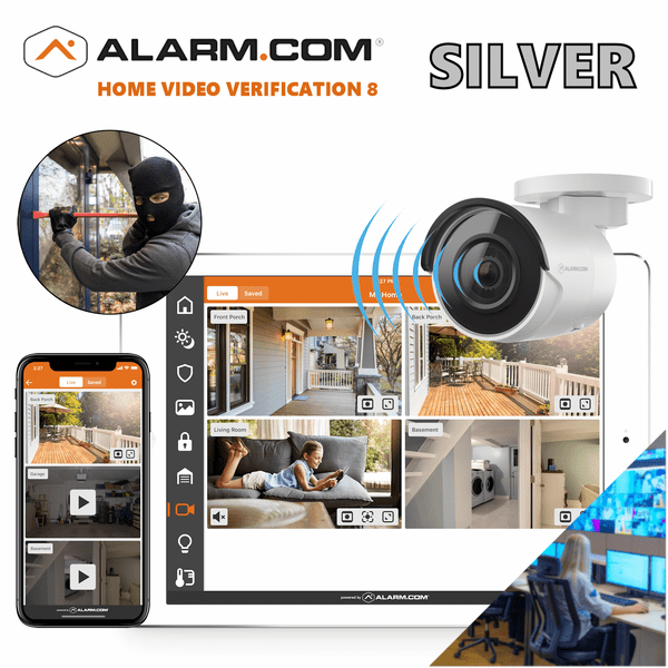 Alarm.com Silver Pro 8 Visual Video Verification Home Monitoring Services