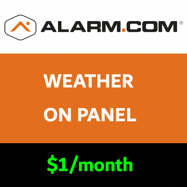 Alarm.com Weather on Control Panel Services