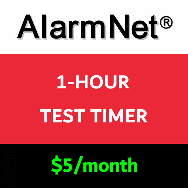 AlarmNet 1-Hour Test Timer Services