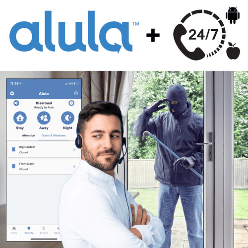 Alula Burglary Intrusion Interactive Home Alarm Monitoring Services