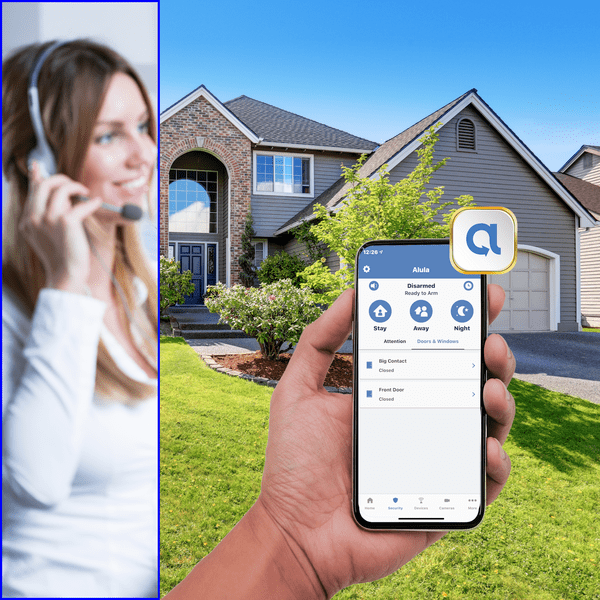 Alula PRO 24/7 Dual-Path Gold Interactive Home Alarm Monitoring Services (Powered by Alula App)